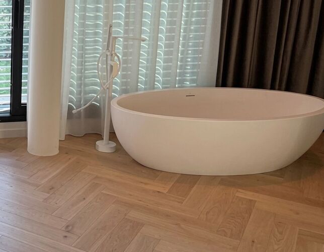 ME Floor Old Canvas Herringbone at French Riviera